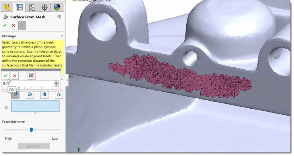 ابزار Surface from Mesh