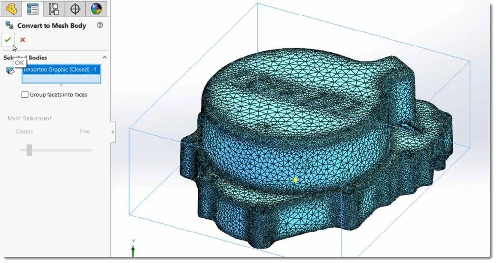 تبدیل Mesh به Mesh Body
